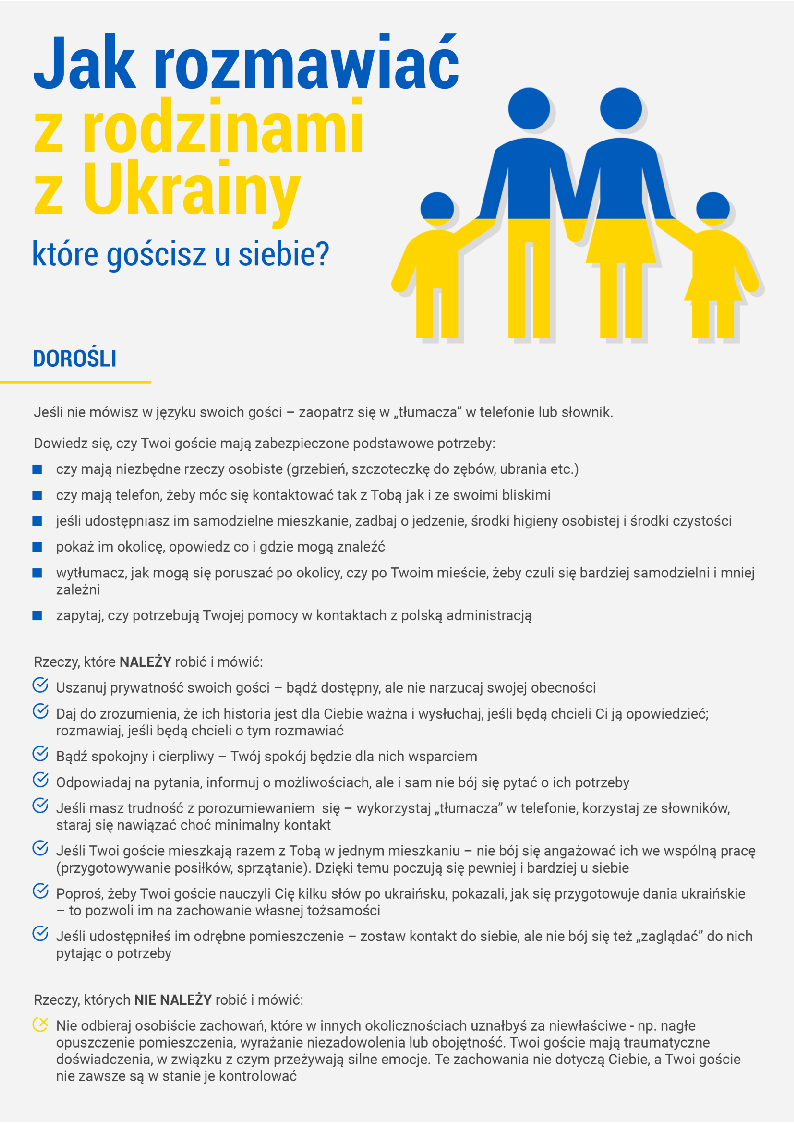 Poradnik dla osób przyjmujących uchodźców z Ukrainy - strona 1