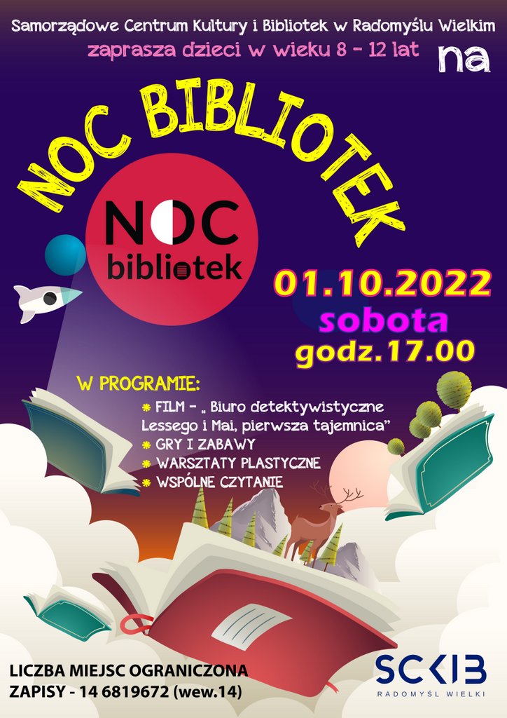 Plakat Nocy Bibliotek