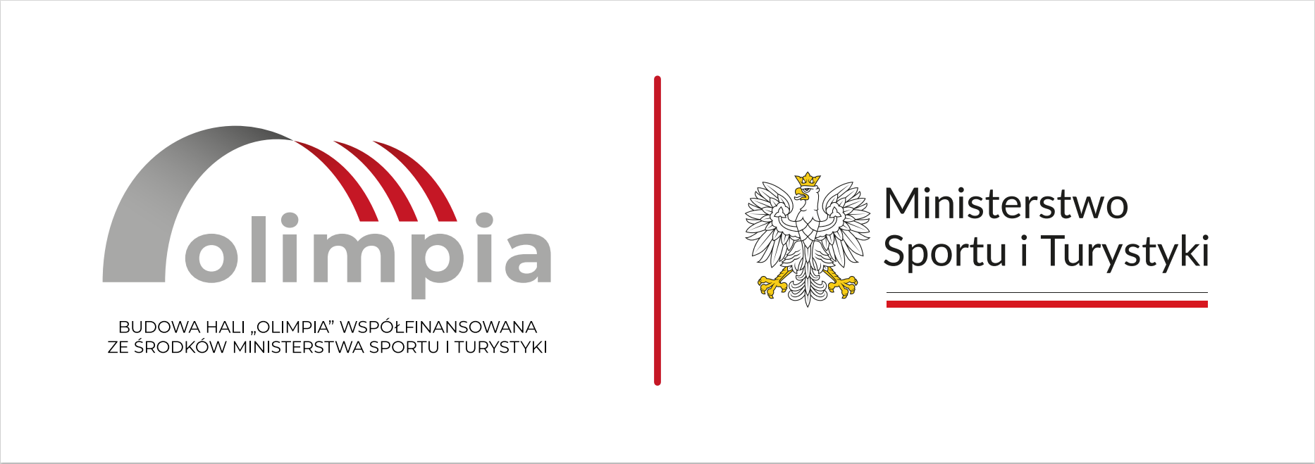 Logotyp programu Olimpia - Dofinansowano ze środków budżetu państwa, których dysponentem jest Minister Sportu i Turystyki.