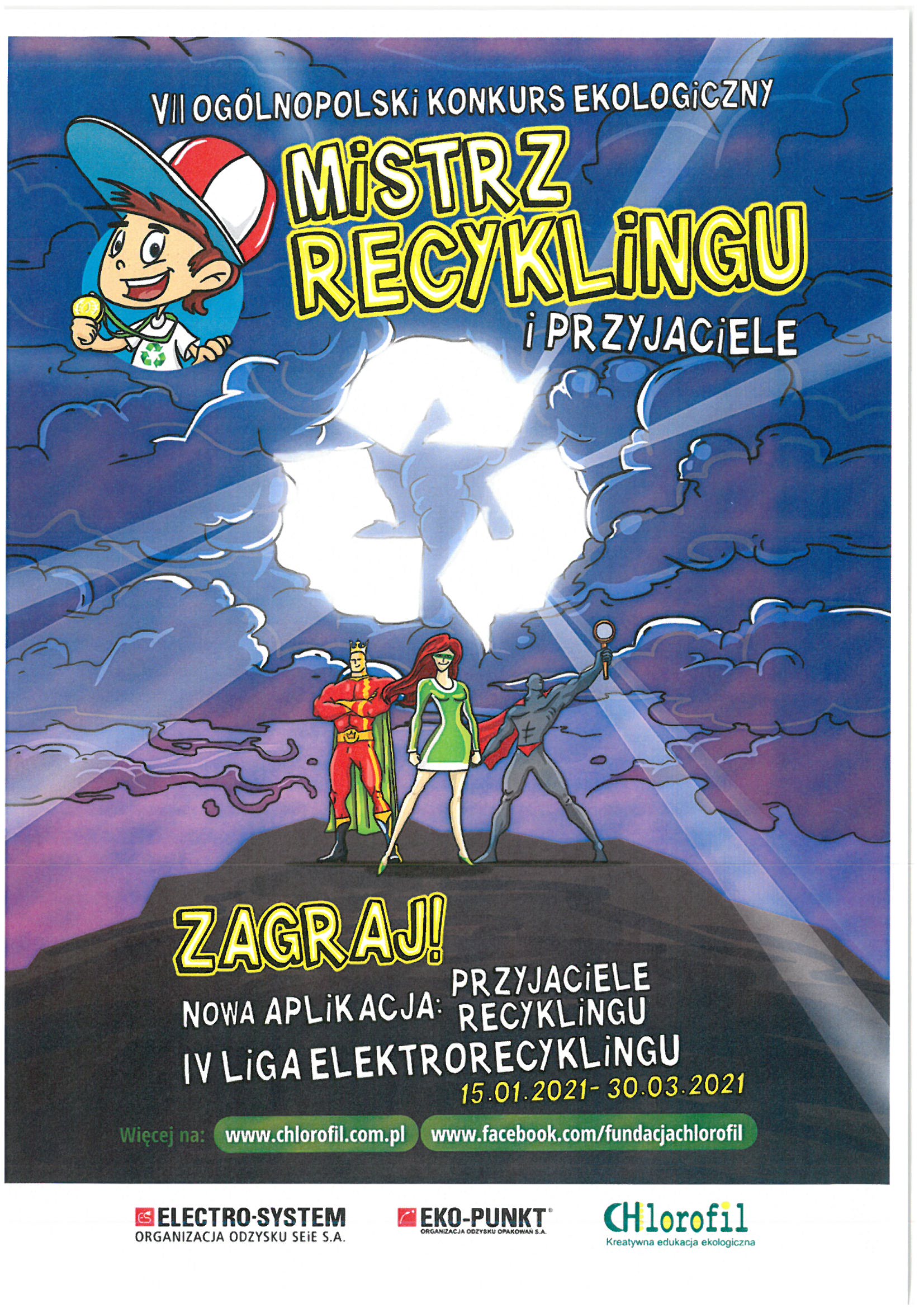 Mistrz Recyklingo - plakat informacyjny